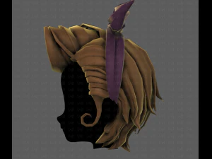 Acconciatura 3d per ragazza v82 Modello 3D