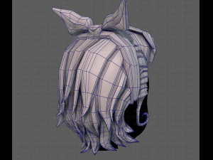 Acconciatura 3d per ragazza v82 Modello 3D