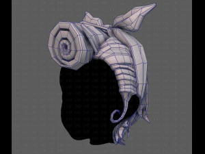 Acconciatura 3d per ragazza v82 Modello 3D