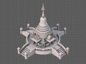 pagoda v04 Modello 3D