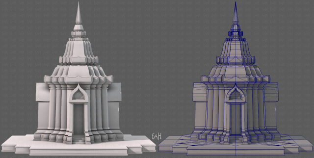 pagoda v05 3D मॉडल .c4d .max .obj .3ds .fbx .stl .blend 