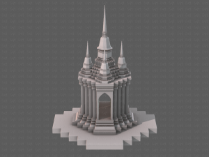 pagoda v06 3D 모델