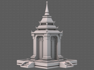 pagoda v07 Modello 3D