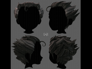 3d hair style for boy v62 Modelo 3D