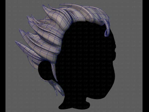 3d hair style for boy v62 3D Model