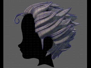3d hair style for boy v62 3D Model