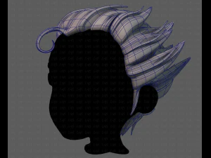 3d hair style for boy v62 3D Model