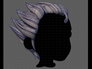 3d hair style for boy v62 3D Model