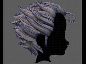 3d hair style for boy v62 3D Model