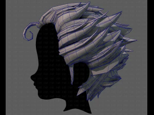 3d hair style for boy v62 3D Model