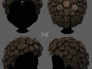3d hair style for boy v63 3D Model