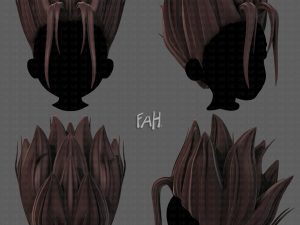 3d hair style for boy v64 3D Model