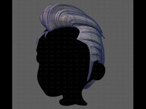 3d hair style for boy v66 3D Model