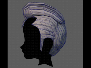 3d hair style for boy v66 3D Model