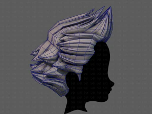 3d hair style for boy v67 3D Model