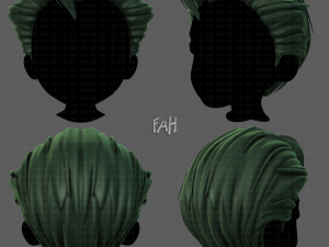 3d hair style for boy v69 Model 3D