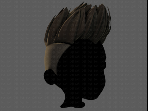 3d hair style for boy v70 3D-Modell