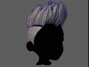 3d hair style for boy v70 3D-Modell