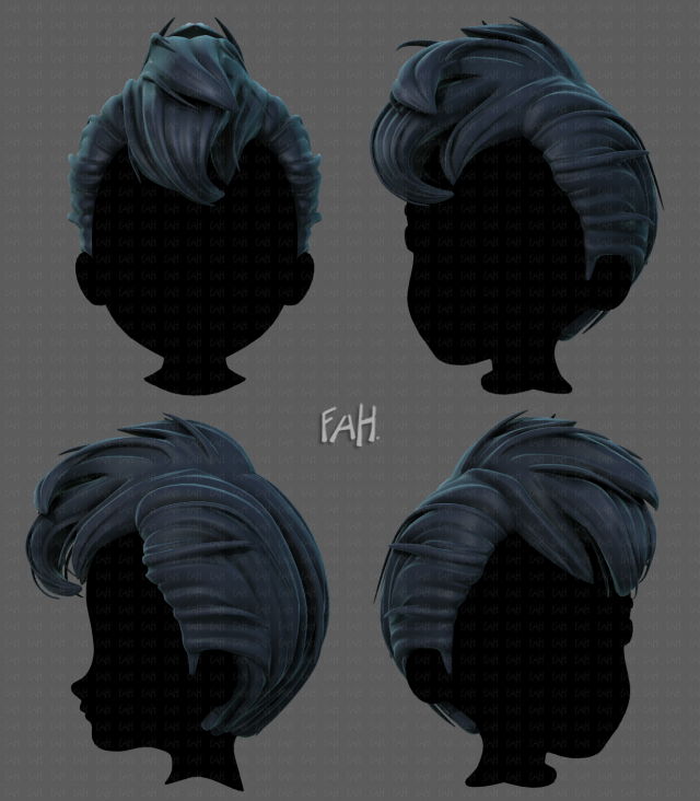 3d hair style for boy v71 Modelo 3D .c4d .max .obj .3ds .fbx .stl .blend 