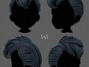3d hair style for boy v71 Modelo 3D