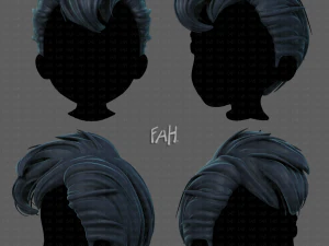 Gaya rambut 3d untuk anak laki-laki v71 Model 3D