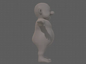 base mesh old man character v09 3D Model