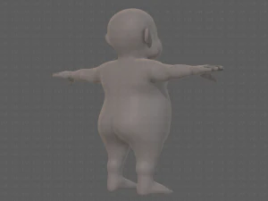 base mesh old man character v09 3D Model