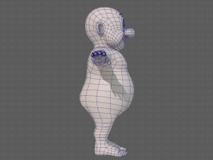 base mesh old man character v09 Modello 3D