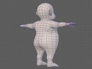 base mesh old man character v09 3D Model
