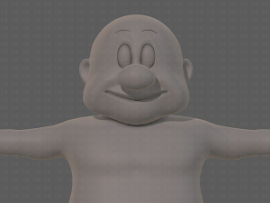base mesh old man character v09 Modello 3D