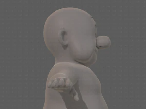 base mesh old man character v09 3D Model