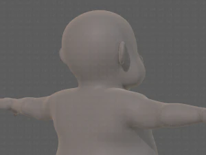base mesh old man character v09 3D Model
