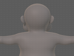 base mesh old man character v09 Modello 3D