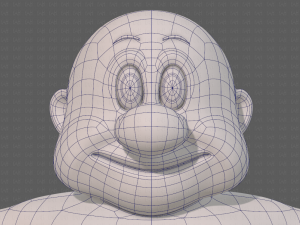 base mesh old man character v09 Modello 3D
