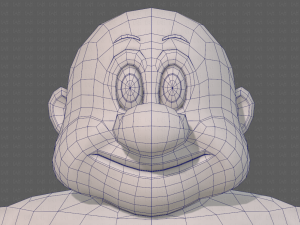 base mesh old man character v09 Modello 3D