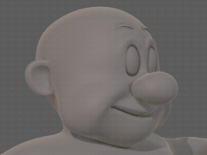 base mesh old man character v09 Modello 3D