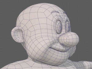 base mesh old man character v09 3D Model