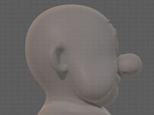 base mesh old man character v09 Modello 3D