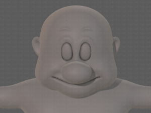 base mesh old man character v09 Modello 3D