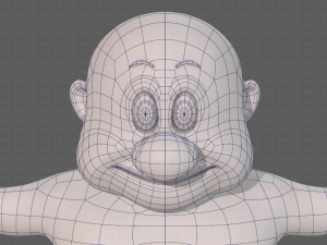 base mesh old man character v09 Modello 3D