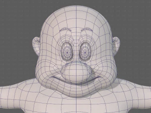 base mesh old man character v09 3D Model