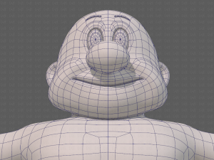 base mesh old man character v09 Modello 3D