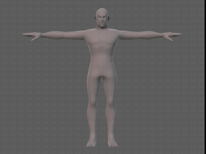 base mesh man character v21 Model 3D