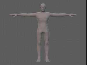 base mesh man character v21 3D Model