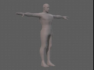base mesh man character v21 3D Model