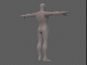 base mesh man character v21 Model 3D