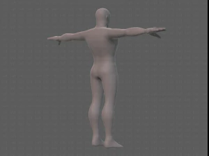 base mesh man character v21 3D Model