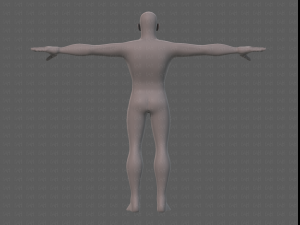 base mesh man character v21 Model 3D