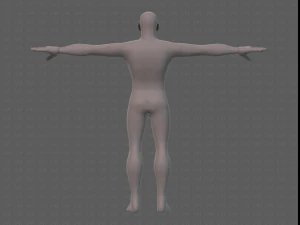 base mesh man character v21 3D Model