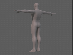 base mesh man character v21 Model 3D